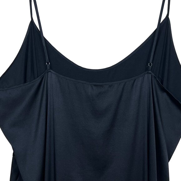 SKIMS Silk Slip Dress High Slit Soot 4X - Picture 8 of 13